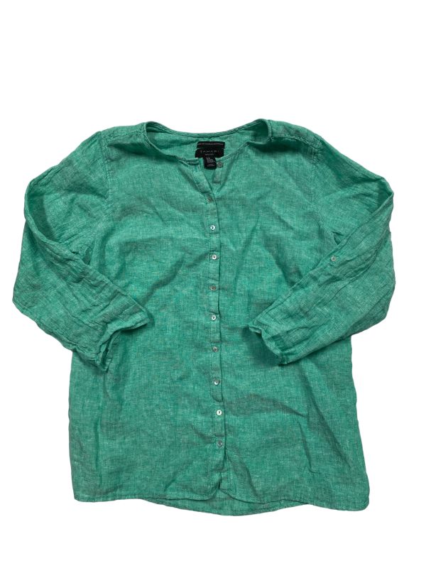 Green Top Long Sleeve T Tahari, Size 2x For Discount