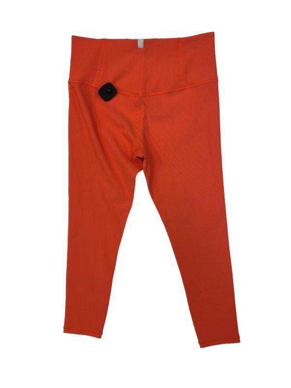 Orange Athletic Leggings Athleta, Size 1x For Sale - Image 2