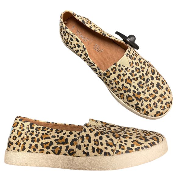 Animal Print Shoes Flats Toms, Size 7.5 For Sale