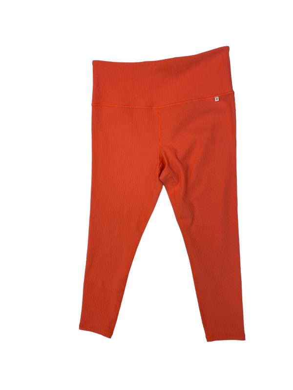 Orange Athletic Leggings Athleta, Size 1x For Sale