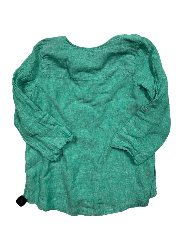 Green Top Long Sleeve T Tahari, Size 2x For Discount - Image 2