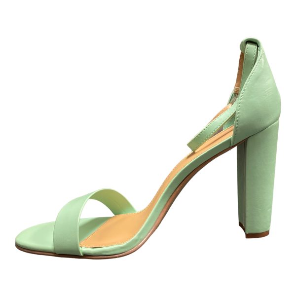 Blue Sandals Heels Block Justfab, Size 10 on Sale - Image 3