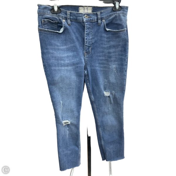 Jeans Straight By We The Free In Blue Denim, Size: 12 Online Hot Sale