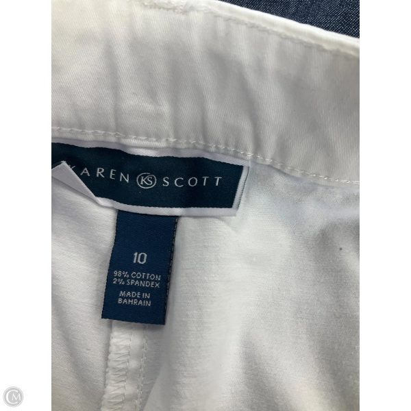 Capris By Karen Scott In White, Size: 10 Supply - Image 3