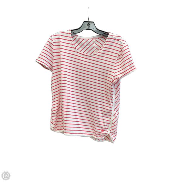 Top Short Sleeve By Talbots In Striped Pattern, Size: Xlp Cheap
