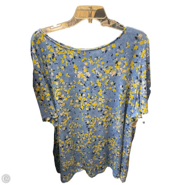 Top Short Sleeve By Liz Claiborne In Animal Print, Size: 0 Cheap