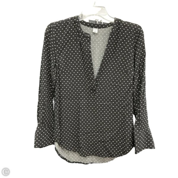 Top Long Sleeve By Old Navy In Polkadot Pattern, Size: Xs Hot on Sale