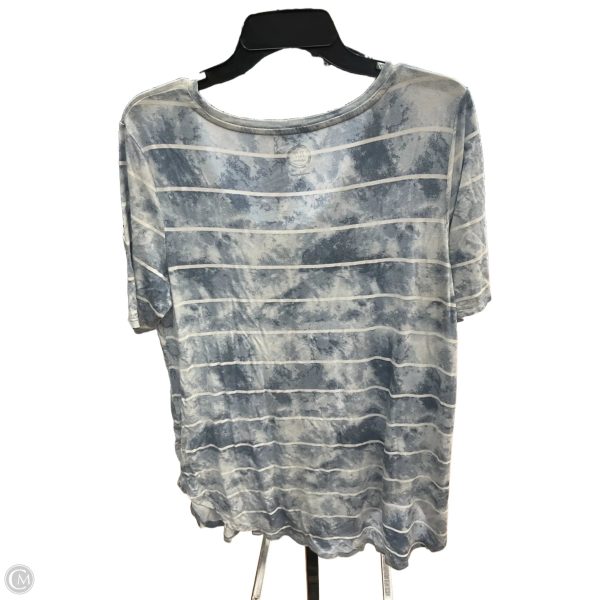 Top Short Sleeve Basic By Maurices In Tie Dye Print, Size: L For Cheap - Image 2