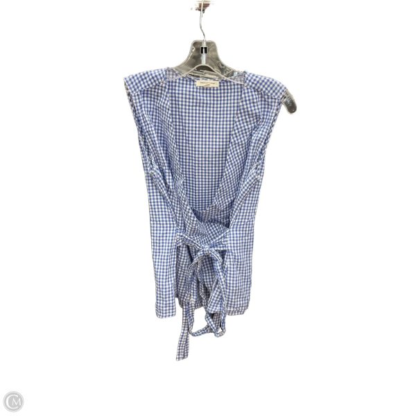 Top Sleeveless By Beachlunchlounge In Blue & White, Size: M Cheap