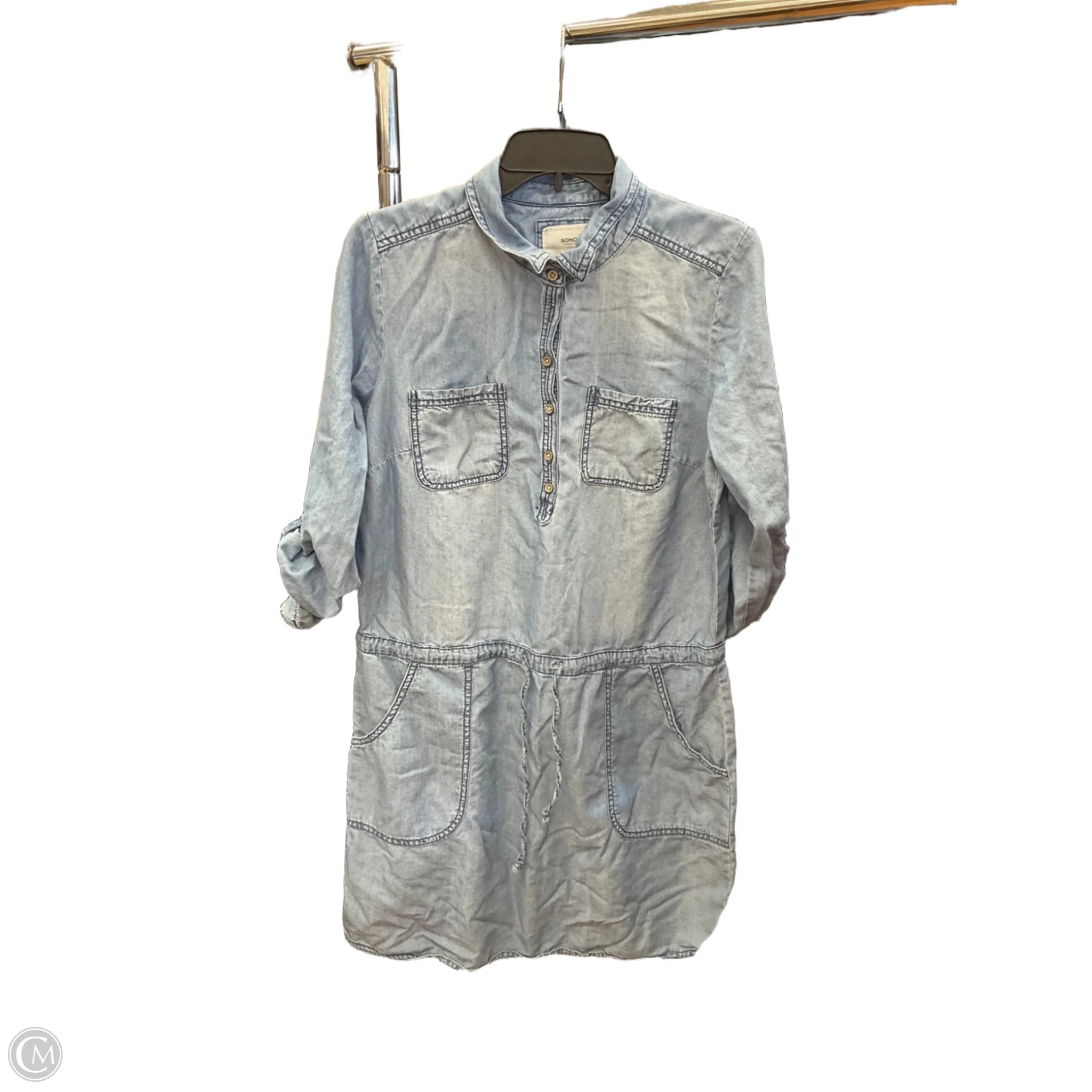 Dress Casual Short By Sonoma In Blue, Size: M Fashion