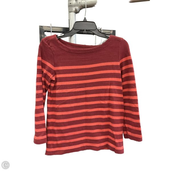 Top Long Sleeve By Loft In Striped Pattern, Size: Xs Discount