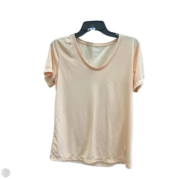 Athletic Top Short Sleeve By Athletic Works In Peach, Size: S Sale