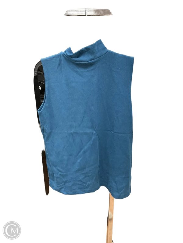 Top Sleeveless Basic By Croft And Barrow In Blue, Size: Xl Cheap - Image 2