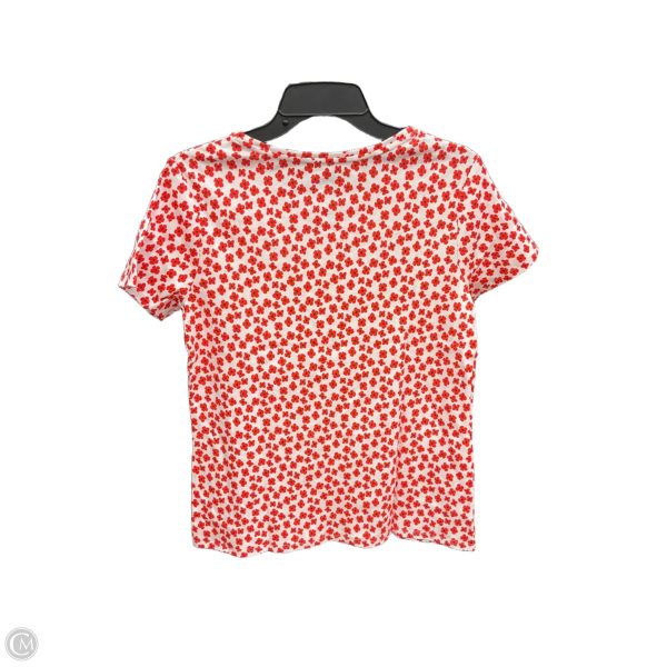 Top Short Sleeve Basic By Croft And Barrow In Floral Print, Size: M Online - Image 2