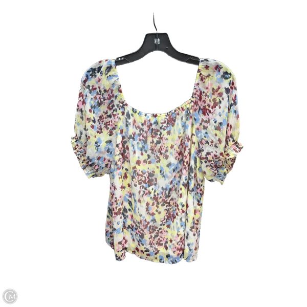 Top Short Sleeve By Banana Republic In Floral Print, Size: M For Sale - Image 2