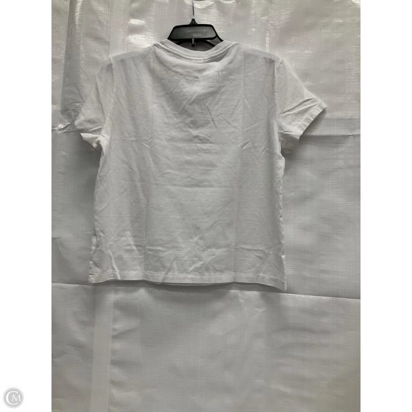 Top Short Sleeve Basic By Cmb In White, Size: M Fashion - Image 2