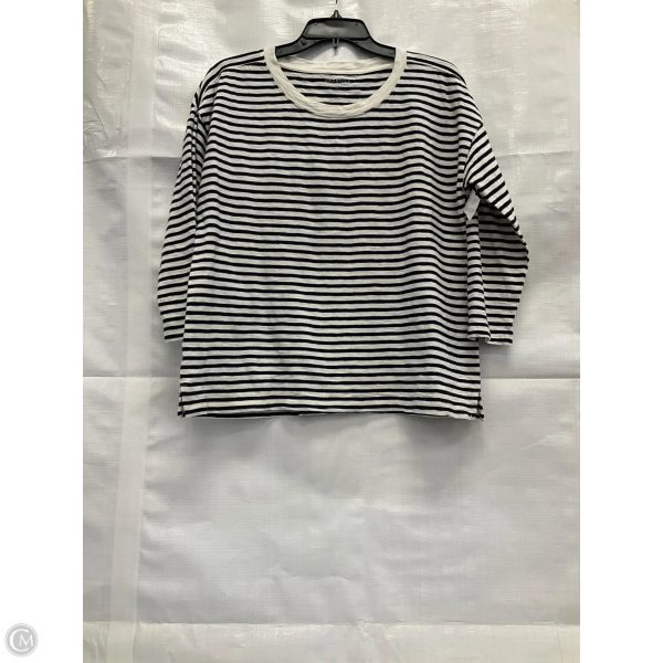 Top 3 4 Sleeve By Talbots In Striped Pattern, Size: Lp Online