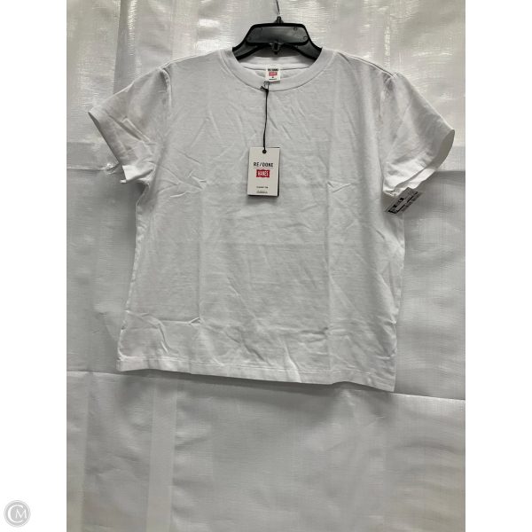 Top Short Sleeve Basic By Cmb In White, Size: M Fashion