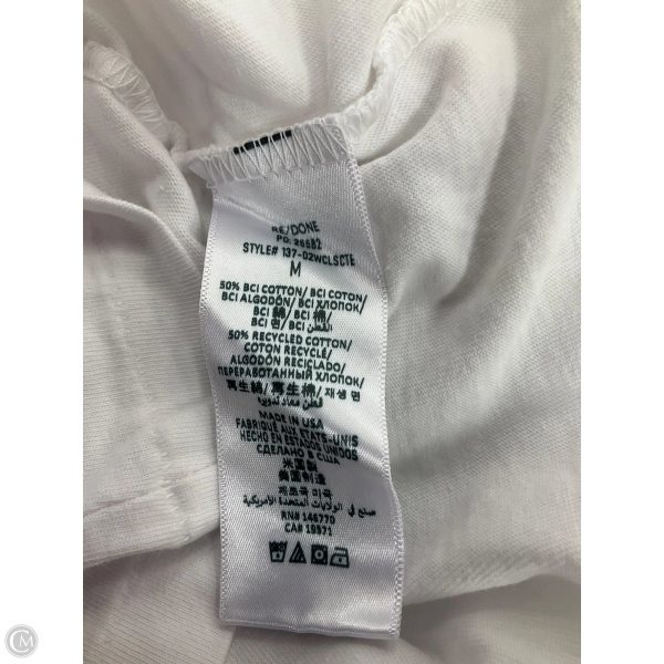 Top Short Sleeve Basic By Cmb In White, Size: M Fashion - Image 3