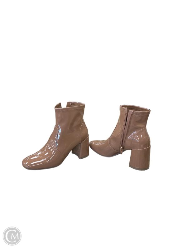 Boots Ankle Heels By Steve Madden In Tan, Size: 7 on Sale - Image 3