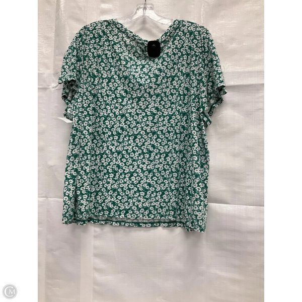 Top Short Sleeve By Lucky Brand In Green, Size: Xxl Cheap - Image 3