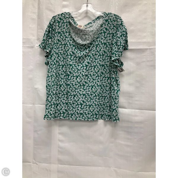 Top Short Sleeve By Lucky Brand In Green, Size: Xxl Cheap - Image 2